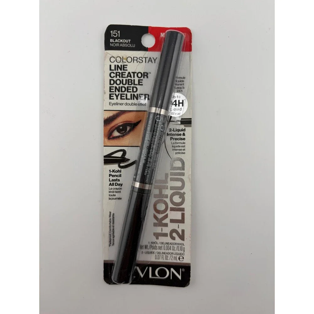 NEW Revlon ColorStay Line Creator Double Ended Liner #151 Blackout Long Lasting